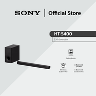 Sony HT-S400 2.1ch Soundbar | Dolby Audio | Cinematic Surround Sound | Bluetooth Connectivity | S400