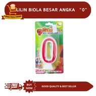 LILIN LARGE VIOLIN CANDLE NUMBER 0 - BIRTHDAY CANDLE