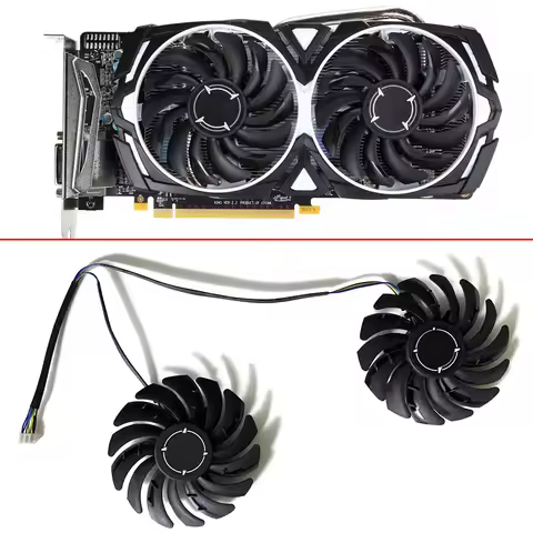 Copy Cooling Fan 85MM 4PIN PLD09210S12HH For MSI RX 470 480 570 580 ARMOR Graphics fans