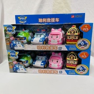 Genuine POLI POLI Deformed Police Car Disassembly Toy Car Children Educational Toy Boy Engineering V