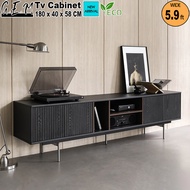 Yuri TV Cabinet Fluted / Reeded panel 180CM 3 Door Tv Cabinet Up to 75inch Tv - Kabinet Tv - Kabinet