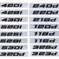 3D ABS Letters For Car Logo BMW 118d 220d 316d 318d 320d 330d 340d 420d 530d Logo E90 E92 F30 G20 St