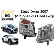 Isuzu D-max Dmax 2007 Head Lamp Lampu Depan , Lampu Besar 2.5 or 3.0cc 2008 2009 2010 2012 2011