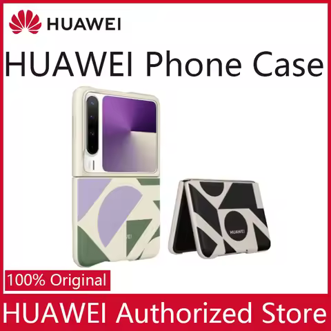 Authentic Original For Huawei Pura X Geometric Leather Protective Case Fashion protective Case For H