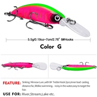 5.5g 7cm Umpan Minnow Casting Sinking Umpan Ikan Lure Mini Proberos 5 Gram Deep Ultralight Murah