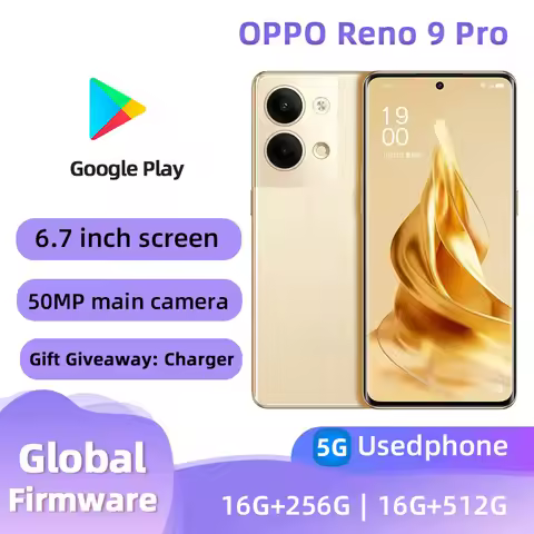 Oppo Reno 9 Pro 5g Android 6.7 inches SmartPhone Screen ROM 256GB RAM 16GB 50MP Camera 67W used phon