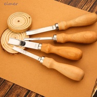 ELMER Skiving Beveling Tool Leather Carving With Wood Handle Handle Craft Tool A4/ A6/ A8/A12mm Leat