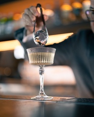 แก้วคริสตัลแชมเปญซอสเซอร์ (Champagne Saucer Crystal Glass) Timeless Collection Brand RCR Italy