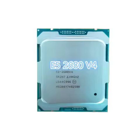 E5 2680V4 Original Xeon E5-2680V4 CPU Processor 2.40GHz 14-Core 35M 14NM E5-2680 V4 FCLGA2011-3 TPD 