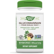 Nature's Way Premium Herbal Glucomannan from Konjac Root, 1,995 mg per serving, 100 Vegan Capsules