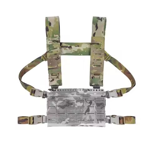Airsoft Chest Rig SS Fat Strap Mk4 Tactical vest H-harness Belt gear MK5 34A Chest Hanger Multicam L