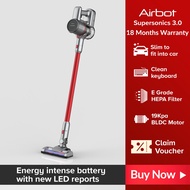 Airbot Supersonics Red Dual Speed Cordless Portable Vacuum Cleaner (19000Pa)