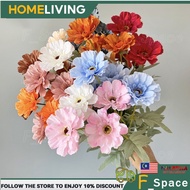 [Ready Stock]6 Heads Zinnia Artificial Flower Bouquet Bunga Hiasan Ruang Tamu Daisy Wedding Decorati