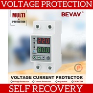 MCB Digital Din Rail Over Under Voltage Protection Self Recovery 8.8KW