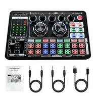 [Local Stock]bonkyo F999 +M999 Soundcard Microphone Kit Audio Mixer Vocoder Mixer Amplifier Cell Pho