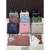Ostrich Loro piana L23.5 extra pocket weekend travel backpack multicolor option