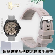 Large Size Silicone Strap Suitable for DIESEL Dissay DZ4496DZ4323DZ4378DZ4318 24 26MM Male