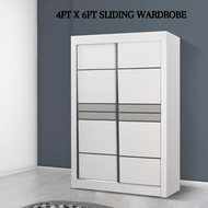 4 FT Sliding Wardrobe / 4 Kaki Almari Baju Sliding Door - 4ft x 6ft