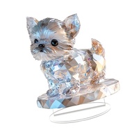 Acrylic Puppy Dog Statues Figurines Animal Figurines Sculptures Centerpieces