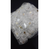 Rj11 Connectors, 100 Pieces 4-Pin Telephone Connectors