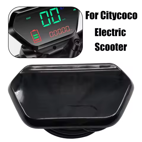 For Citycoco Electric Scooter Speedometer LED Display Meter 48/60/72V Meter Speed Battery Turn Light
