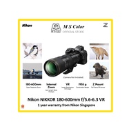 [READY STOCK | 1 YEAR WARRANTY] Nikon NIKKOR Z 180-600mm f/5.6-6.3 VR Lens