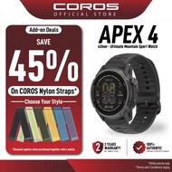 COROS APEX 4 Mountain Climbing Watch GPS Tracker Racing Sport Watch Jam Sukan Strava Running Gym Out
