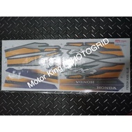 Stripe Sticker Cover Set Honda Ex5 (5) Blue MORITAKA