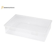 Plastic File Organizer Transparent Square Storage Box A4 Storage Box File Storage Box