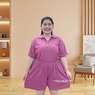 C17 Polo Set-Shorts New Model Comfortable To Wear Can Be Worn Every Day For Chubby Women Wool Wave F