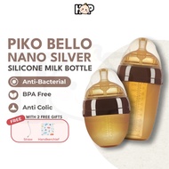 [PIKO BELLO] Free Straw Silicone Baby Milk Bottle Feeding Bottle Baby Botol Susu Anti Colic Newborn 