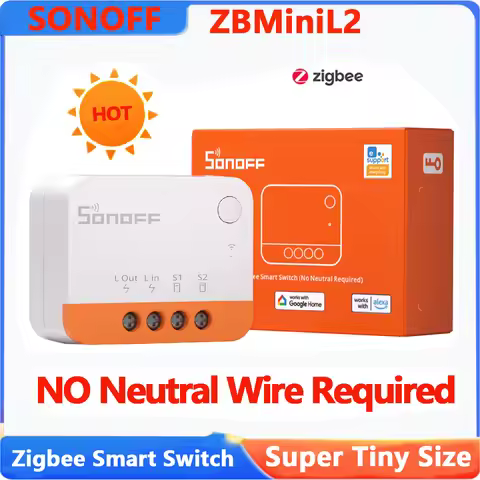 SONOFF ZBMINIL2 Extreme ZigBee Switch No Neutral Wire Required Smart Home Two-Way Control eWeLink Al