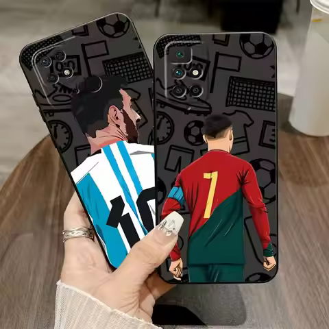 Case for Xiaomi Redmi 14C 13C 9 12C 10 A3 K40 K80 Pro A4 A1 A2 Plus A5 Black Soft Phone Cover Footba