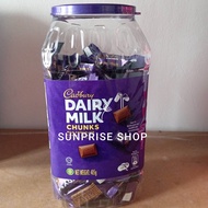Cadbury Dairy Milk Chunks Milk Chocolate Jar 382 gram