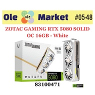 ZOTAC GAMING RTX 5080 SOLID OC 16GB - White/AMP EXTREME INFINITY/AMP EXTREME INFINITY ULTRA (****5 Y