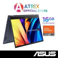【Free MS Office】ASUS Vivobook S 14 Flip OLED | TN3402Y-AKN216WS | 14" OLED Touch | 16GB RAM | 512GB 