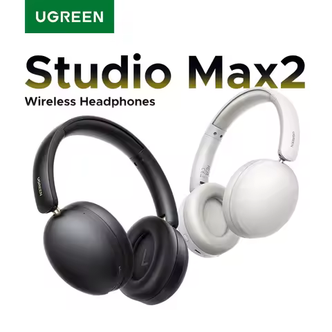 UGREEN Studio Max2 Wireless Bluetooth Headphones, 80H Playtime, HiFi Stereo Over Ear Headphones with