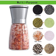 (180 ml) Stainless Steel Black Pepper Grinder Spice Grinder Mills Refillable Lada Hitam Kitchen Bott