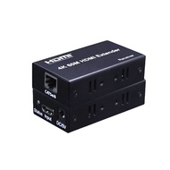 4K 60m 100m 120M HDMI Ethernet Extender ผ่านสายเครือข่าย Cat6 เครื่องส่งสัญญาณเสียงและรับวิดีโอ