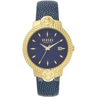 VERSUS VERSACE手錶 VV00311 38mm金色錶殼，寶藍錶帶款 _廠商直送
