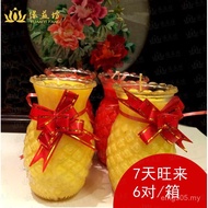 Buddhist Hall Burning Pineapple Wanglai Whole Box Butter Lamp 7-Day Candle Temple Glass Wholesale Se