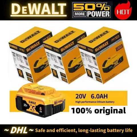 100% Genuine Dewalt 20V Battery, 2AH 5AH 6AH Rechargeable Lithium Ion Battery, Dewalt DCB200 Power T