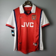 98/99 Arsenal Home Jersey Football Retro Soccer Shirt S-XXL football shirt เสื้อฟุตบอล ชุดฟุตบอลผู้ชาย เสื้อบอล เสื้อแมนยู ชุดฟุตบอลผู้ชาย เสื้อฟุตบอลยุค90