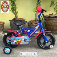 🔥โปรแรง🔥 จักรยานเด็ก 12นิ้ว Spiderman Cobweb / Hero ribe จักรยานแมงมุม จักรยานสไปเดอร์แมน รถจักรยานเด็ก สไปเดอร์แมน จักรยานแอลเอ LA Bicycle