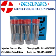 4Pcs DLLA154SM025 Diesel Fuel Injector Nozzle Tips for Mitsubishi Fuso 8DC9 8DC9T 8DC11 Truck Engine