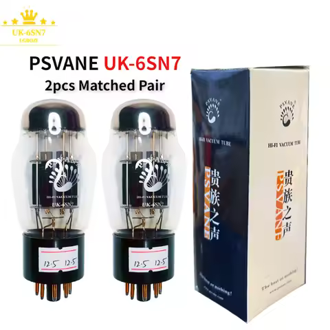 PSVANE UK-6SN7 Vacuum Tube Replacement 6N8P 6SN7GT 6SN7 CV181 Tube Upgrade 6H8 UK Black Seat Gold Fo