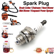 L7T Bm6a Spark Plug Enjin Mesin Rumput TL33 Hand Blower EB260 Chainsaw Ogawa BG330 BG430 Knapsack Sp