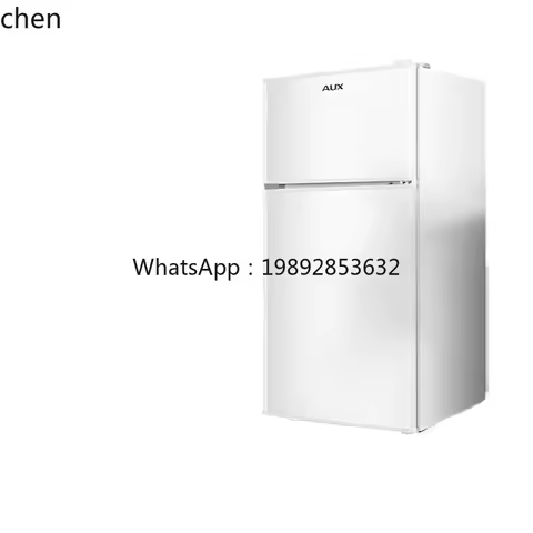Oaks Small Refrigerator Small Double Door Office Mini Two-person Dormitory Rental Room Refrigerator