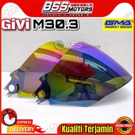 GIVI M30.3 Laser City Ozeki Visor Siang Malam Compatible Visor READY STOCK Midnight Blue / Space Pur