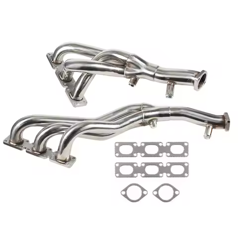 Stainless Steel Headers Shorty For BMW E46 E39 Z4 2.5L 2.8L 3.0L L6 2001-2006